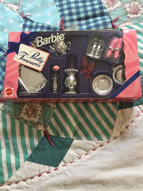 Vintage Nrfb Barbie Pretty Treasues Dinner Set Made By Mattel Etsy