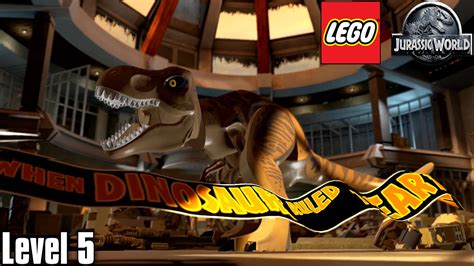Lego Jurassic World Walkthrough Level 5 The Visitor Center Youtube