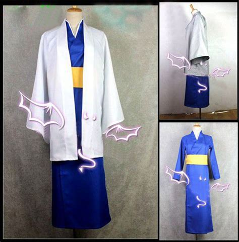 New Anime Gintama Katsura Kotarou Kimono Cosplay Costume Custome Made