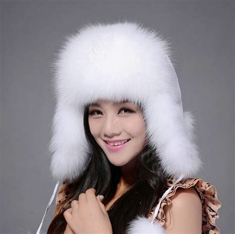 Buy Wholesale Fox Fur Leifeng Hat For Women Thermal Winter Windproof