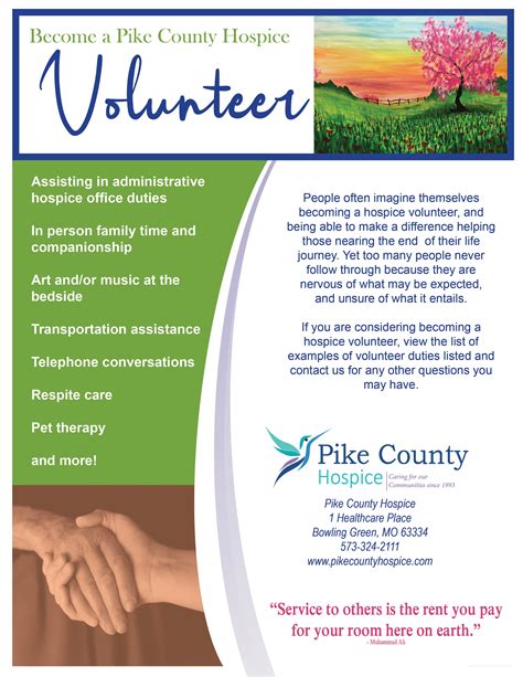 Becoming A Volunteer Pike County Hospice