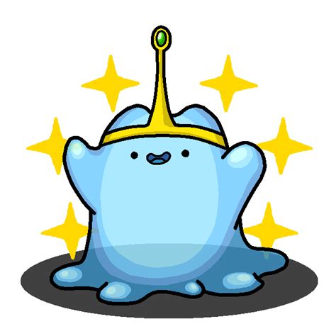 Shiny Ditto Slime Princess Adventure Time By Shawarmachine On