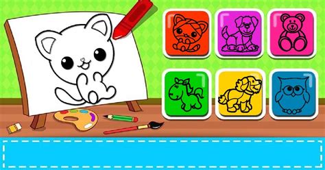 Easy Kids Coloring Game Play For Free On Pacogames