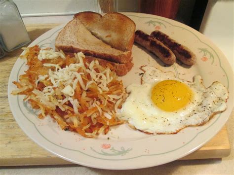 Diab2cook Breakfast For Dinner W Eggs Hash Browns Turkey Sausage