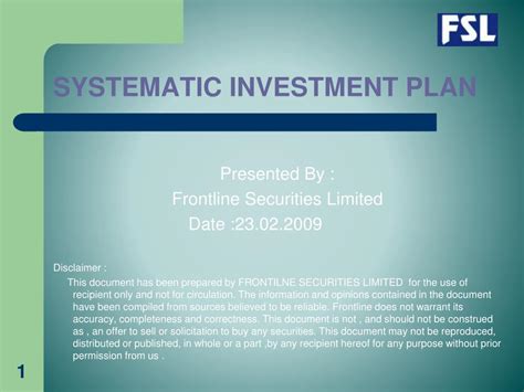 However, total risk comprises two risk variations, systematic risk and unsystematic risk, and in this article, we'll thoroughly discuss systematic risk. PPT - SYSTEMATIC INVESTMENT PLAN PowerPoint Presentation ...