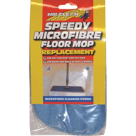 Mr Clean Speedy Microfibre Floor Mop Refill Bunnings