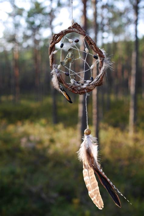 Tribal Native Dream Catcher Forest Bird Totem Spiritual Nature
