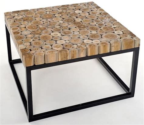 The most common tree table base material is metal. Wood and Metal Coffee Table Design Images Photos Pictures
