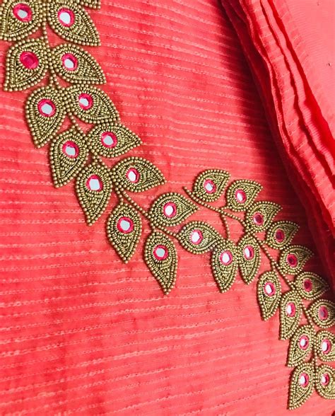 Simple Hand Embroidery Designs Blouse