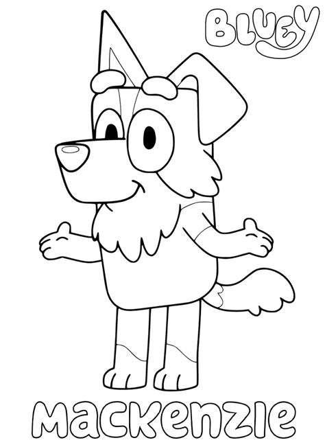 Mackenzie From Bluey Coloring Page Free Printable Coloring Pages For Kids