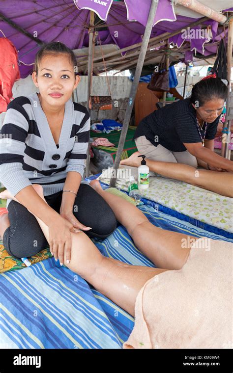 Thai Massage Patong Beach Phuket Thailand Stock Photo Alamy