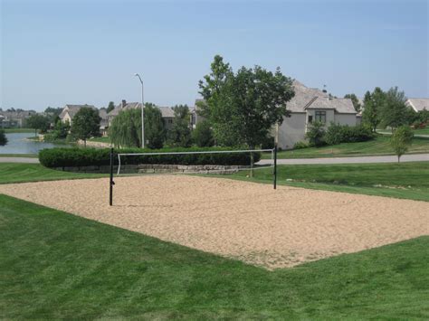 Volleyball court dimensions are 29'6 width by 59' length. MTJ Sports - Sand Volleyball Courts