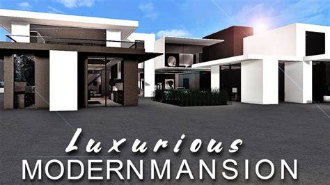 Mega Luxury Modern Mansion Update 096 Roblox Bloxburg Youtube