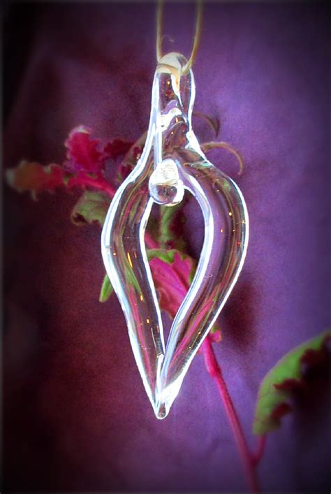 Handblown Glass Vulva Ornament Goddess Yoni Decoration Sun Etsy