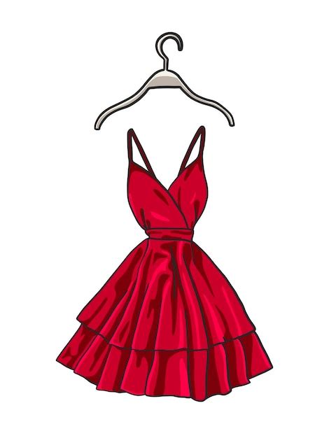 Premium Vector Red Dress Holiday