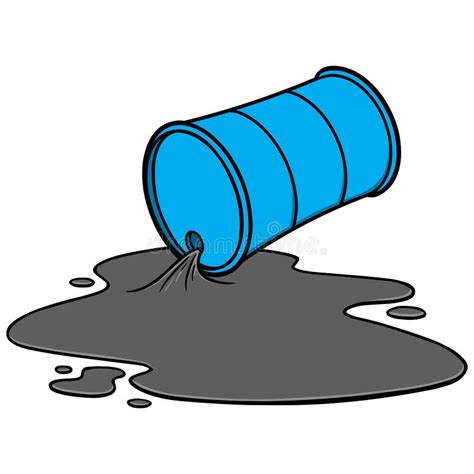 Oil Spill Stock Vector Illustration Of Disaster Industrial 72947112