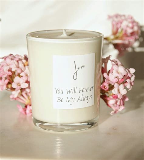 Here are wonderful flowers with romantic names as well as a flower list for creating a romantic garden. Love quote candle! You will forever be my always! # ...