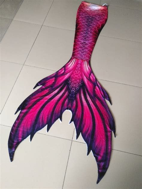 Purple Mermaid Tail For Swimming With Monofin For Kids Adult Swimwear