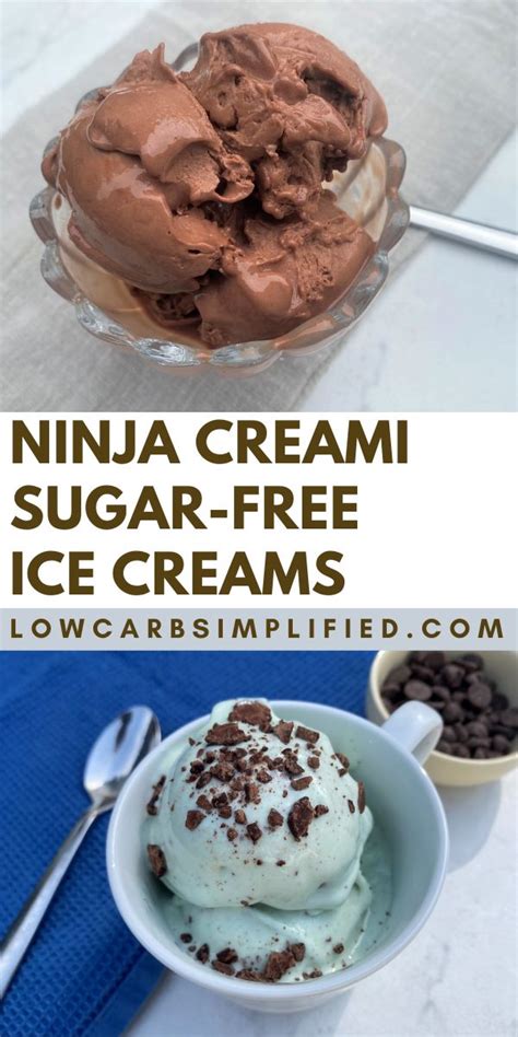 The Best Ninja Creami Sugar Free Ice Creams Ice Cream Maker Recipes Healthy Sugar Free Ice