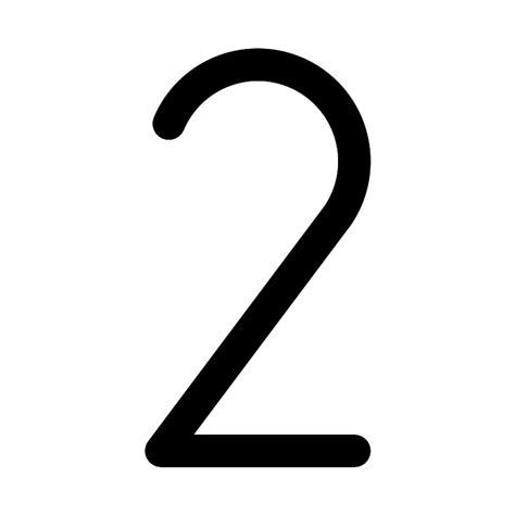 Number Two Fill Vector Svg Icon Svg Repo