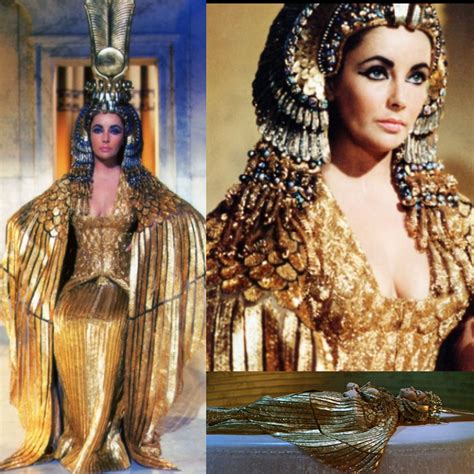 Cleopatra Gold Gown And Head Piece Costume Worn By Elizabeth Taylor