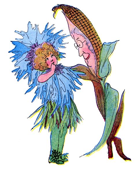 Vintage Graphic Flower Fairy Corn The Graphics Fairy