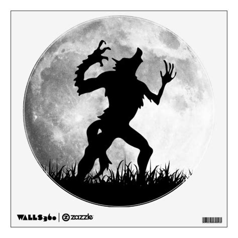 Werewolf Full Moon Transformation Horror Wall Decal Zazzle