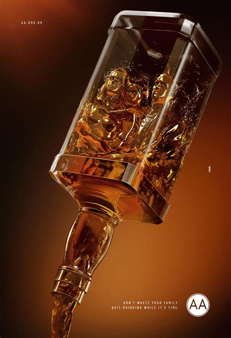 Brilliantly Designed Ads Highlight The Impact Of Alcohol Addiction On