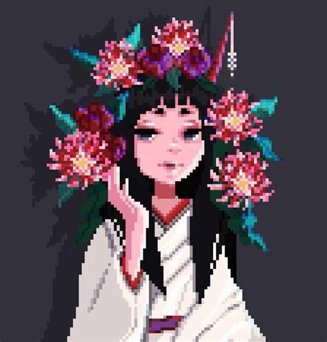 Portrait Pixelart Cool Pixel Art Anime Pixel Art Anime Art Arte 8