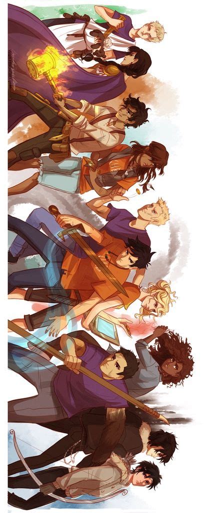 the heros of olympus by viria i love how in this picture percy holds his arm out to shield annab