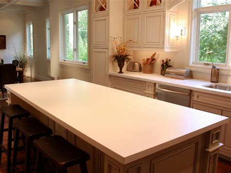 Here, thin applications of different coatings were layered directly over an existing laminate counter and within three days. How to Paint Laminate Kitchen Countertops | DIY