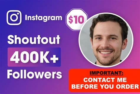 Do Instagram Shoutout To 400k Active Followers For Promotion Of Quote