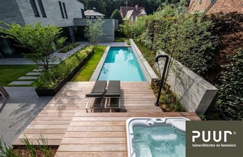 En op een luie zomeravond kruip je er gewoon lekker zelf in, maar dan wel welkom bij mamaliefde. Zwembad met jacuzzi - PUUR groenprojecten in 2020 | Tuin ...