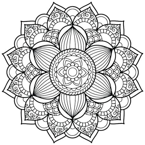 Mandala is a sanskrit word meaning circle, and a mandala is a circular and often symmetrical geometric arrangement of shapes and symbols. Intricate Mandala Coloring Pages at GetColorings.com ...