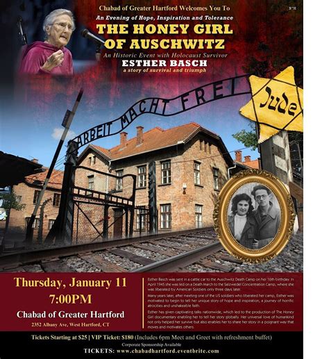 the honet girl of auschwitz holocaust survivor esther bach chabad house of greater hartford