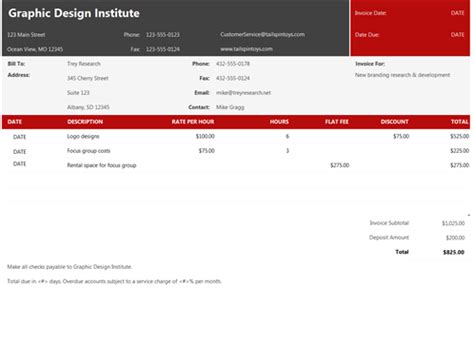 These services should be listed with a description of. Service invoice