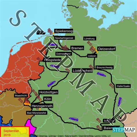 Share the magic of playing together, now. StepMap - Deutschlandreise - Landkarte für Deutschland