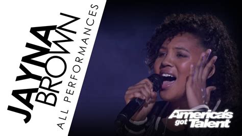 Awesome Performances By Jayna Brown All In One Americas Got Talent Youtube