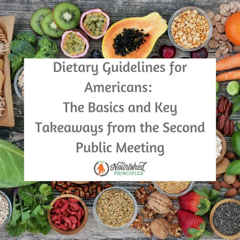 Dietary Guidelines For Americans The Basics And Key Takeaways From The