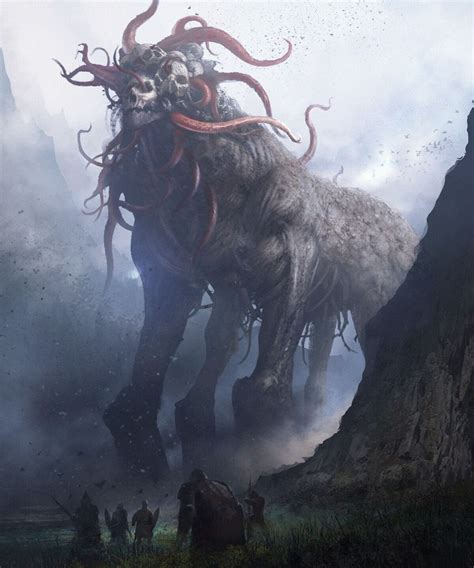 Mist Dong Geon Son Mega Dark Things Dark Creatures Monster Concept