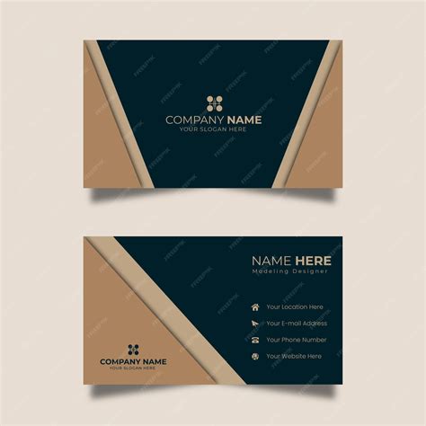 Premium Vector Dynamic Shapes Corporate Card Vector