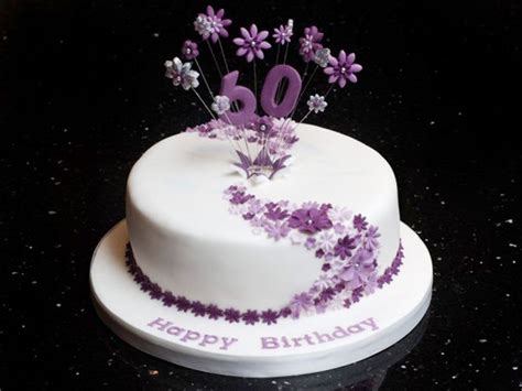 60th birthday cake ideas mt hood wellness decor 60th birthday. decorated-birthday-cakes-round-white-purple-flower-pattern ...