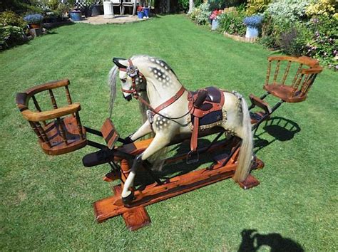 Antique Victorian Rocking Horse Post On Seat Is For Sidesaddle