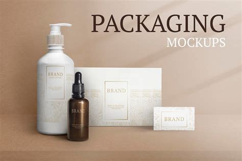 Premium Psd Beauty Products Packaging Mockup Psd