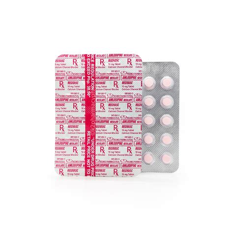 Regivasc Amlodipine Besilate 10mg Tablet