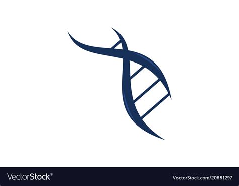 Dna Genetic Logo Design Template Royalty Free Vector Image