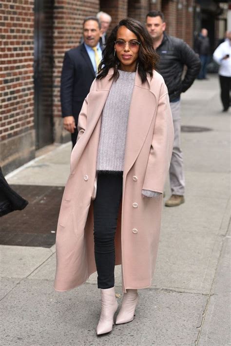 Kerry Washington Proves Pink Coats Will Have A Moment This Winter