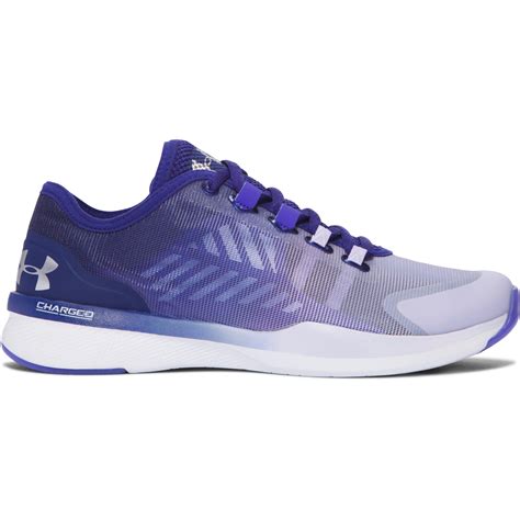 Lyst Under Armour Womens Ua Charged Push Training Shoes In Purple