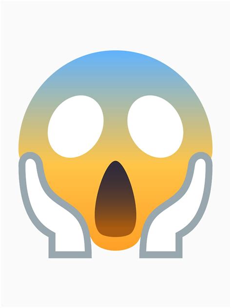 Joypixels Face Screaming In Fear Emoji T Shirt By Joypixels Redbubble