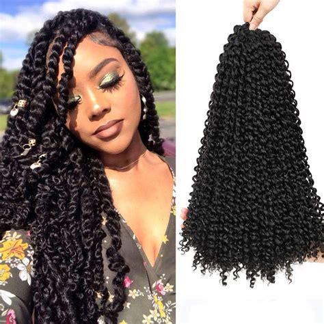 Buy 7packs Passion Twist Hair 18inch Water Wave Crochet Hair Extensions